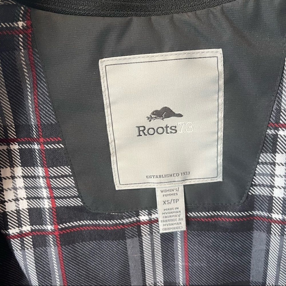 Roots 73 black Vermont vest with plaid lining size womens XS - Picture 10 of 10